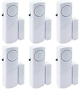 Door Window Alarm, 90DB Door Alarms for Kids Safety, Wireless Sensor Door Window Burglar Alarm-Wi...