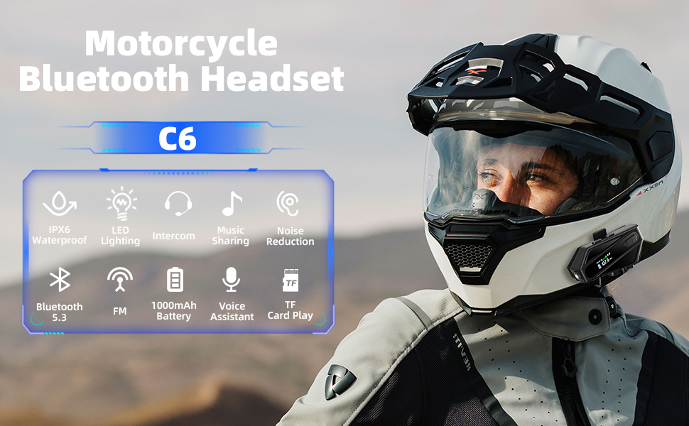 motorcycle bluetooth headset