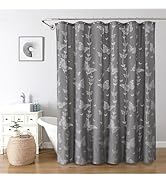 Onalasyc Butterfly Shower Curtain, Lace Butterfly Shower Curtains for Bathroom, Grey Sheer Shower...