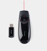 presenter with red laser