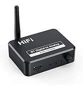 BOLS 192KHz Digital to Analog Audio Converter 5.2 Bluetooth Receiver DAC Wireless Audio Adapter w...