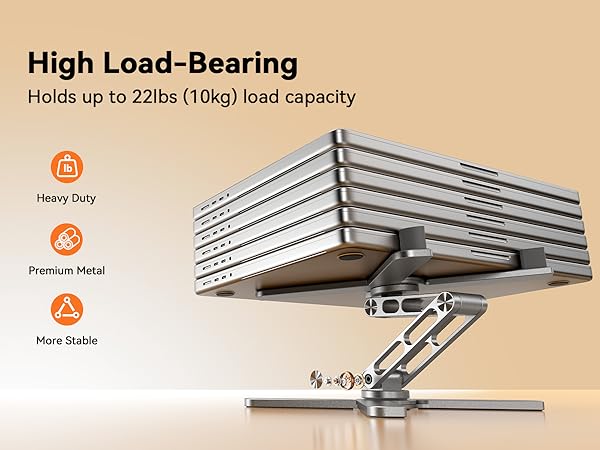 TECKNET Laptop Stand for Desk with 360° Rotating Base