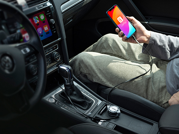 Travel car charging cable retractable 4ft