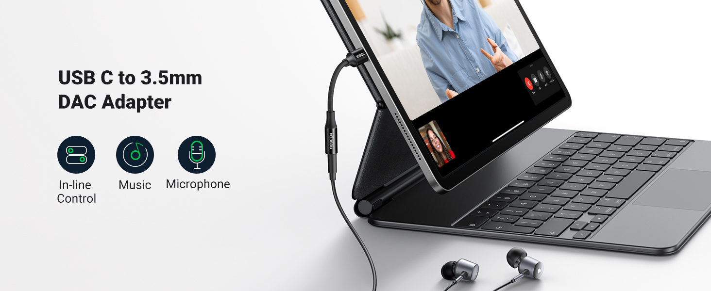 USB C to 3.5mm Audio Adapter