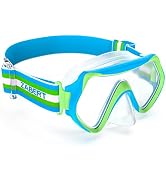 ZABERT M9 Kids Swim Goggles Mask with Nose Cover Fabric Strap for Age 2-5 Years Old Upgraded Version