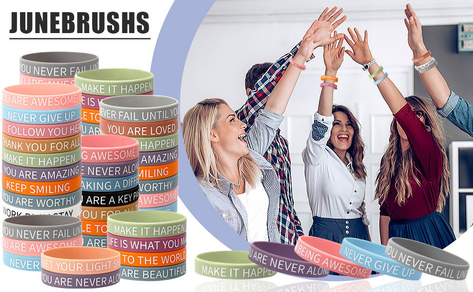 JUNEBRUSHS Silicone Bracelets