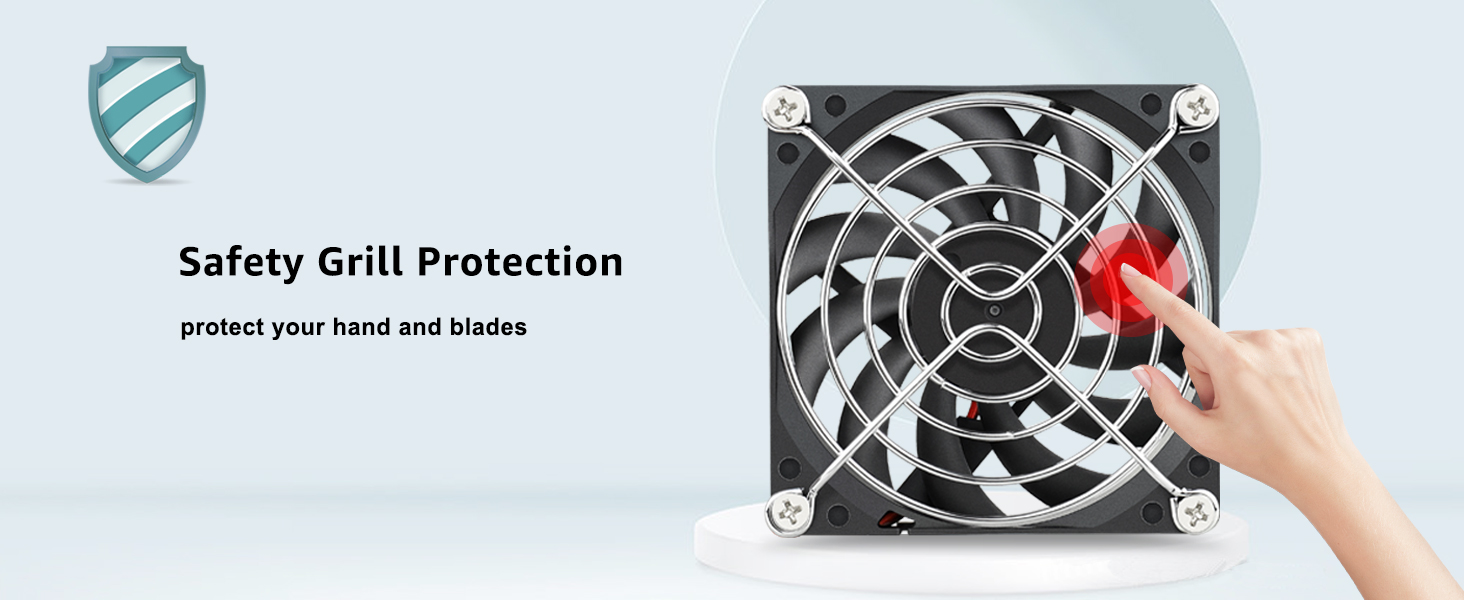 GDSTIME 80mm x 80mm x 10mm 12V DC Brushless Cooling Computer Case Fan