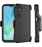 Njjex Rugged Case for Samsung Galaxy A16 5G, for Samsung A16 5G Case with Belt Clip Holster, Buil...
