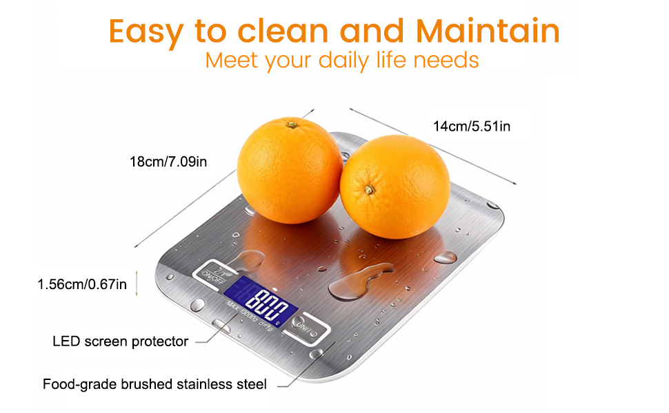 rechargeable kitchen food scale