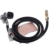 Universal Vertical QCC1 6 Feet Low Pressure Hose and Fitting Adapter Kit Propane Regulator for On...
