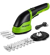 WORKPRO Cordless Grass Shear &amp; Shrubbery Trimmer - 2 in 1 Handheld Hedge Trimmer Electric Grass T...