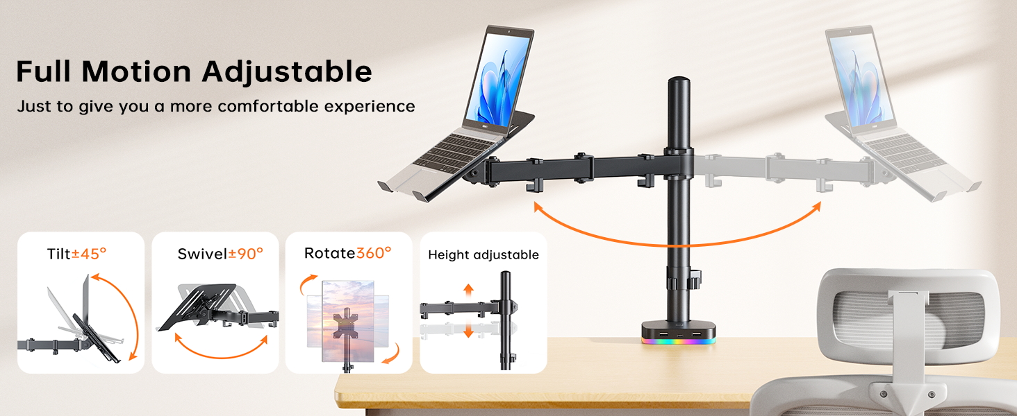 RGB Laptop Mount Stand