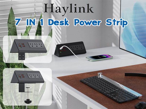 desk mount power strip desk clamp power strip desk surge protector desk outlet