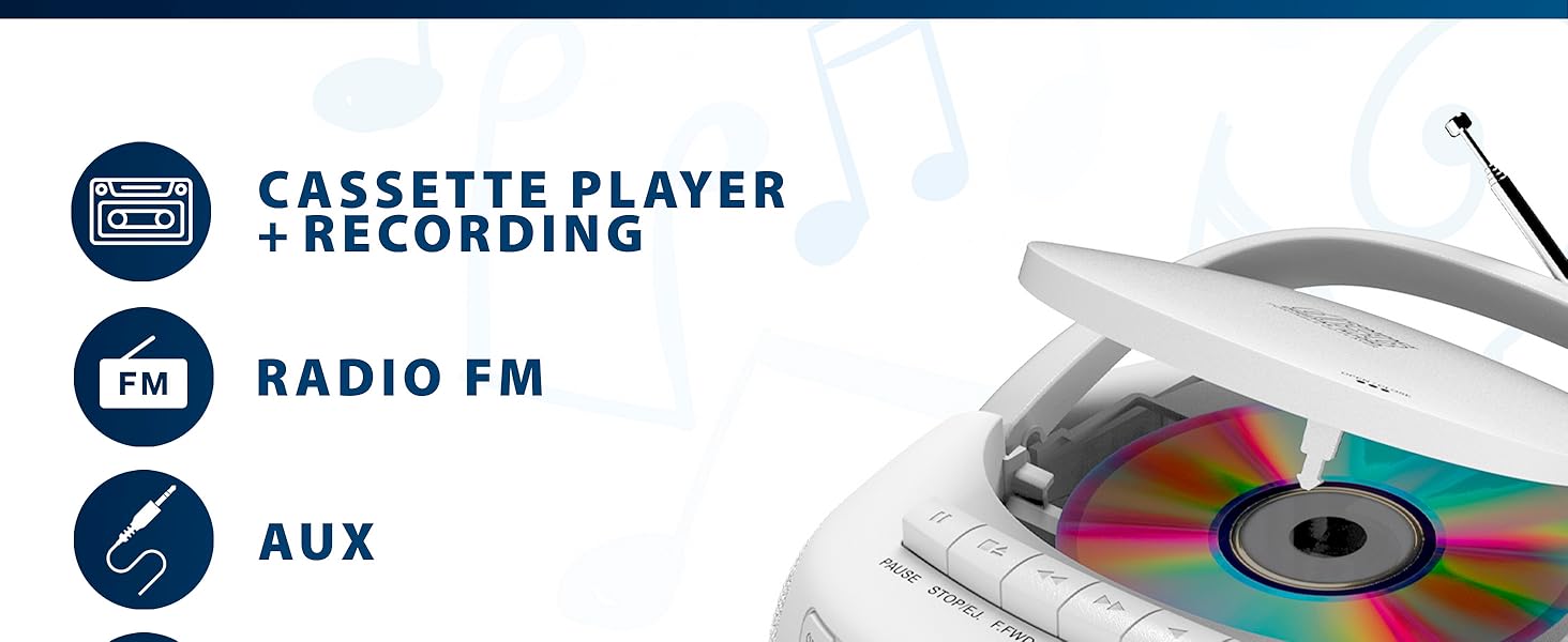 cd player cassette player cd players portable boombox cd players for home lecteur cd boom box