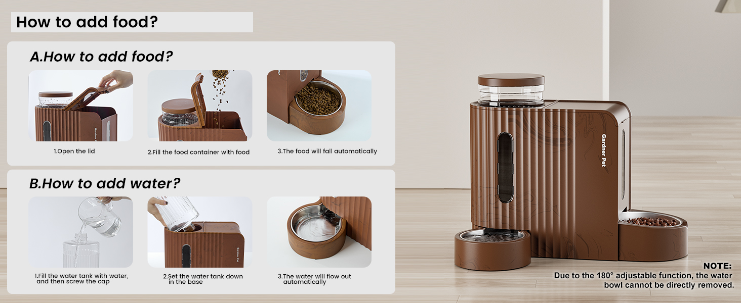 automatic dog feeder and water