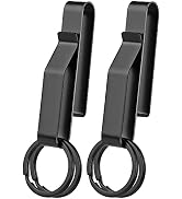 Manesi Duty Belt Key Holder, Belt Key Clip, Stainless Steel Tactical Stealth Belt Loop Key Ring H...