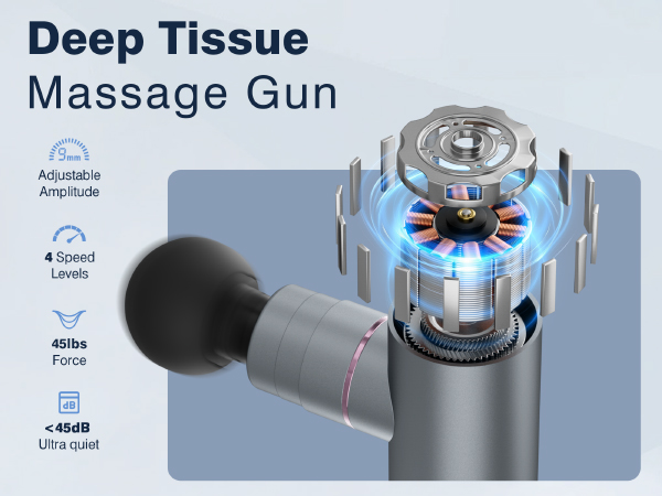 cotsoco Mini Deep Tissue Massage Gun with Heat and Cold Therapy