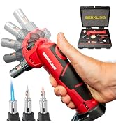 Berkling BSG-2000 Cordless Butane Soldering Torch Kit, 5-Way Adjustable Head, Multi-Functional So...