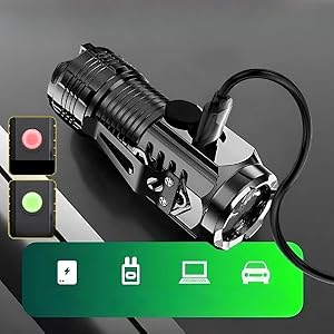 Small Flashlight Rechargeable, with Magnetic Base