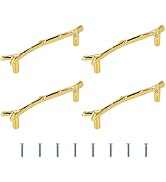 Gartful Handles for Resin Tray, 4-Pack 120mm Branches Shaped Metal Handles with Screw Set for Epo...