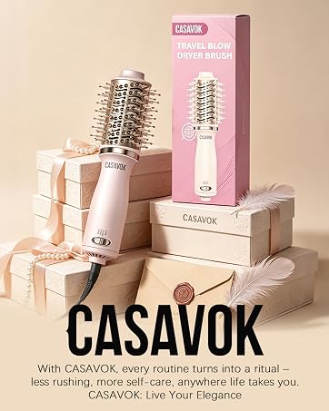 4 in 1 Mini Hot Air Brush Blow Dryer Brush for Short Hair