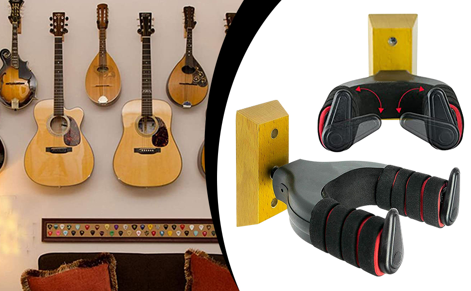 guitar wall mount, ukulele wall mount, guitar hangers, guitar mount, guitar hangers for the wall
