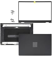 Replacement LCD Back Cover Top Case Lid Front Bezel with Hinges for Dell inspiron 15 3510 3511 35...