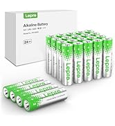Lepro AA Batteries 24 Pack, Double A Batteries with Max Long-Lasting, High Performance Alkaline P...