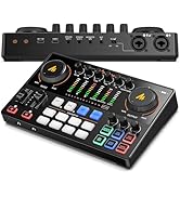 MAONO Podcast Equipment Bundle: Audio Interface mixer with Dual XLR Input for Podcast Streaming -...
