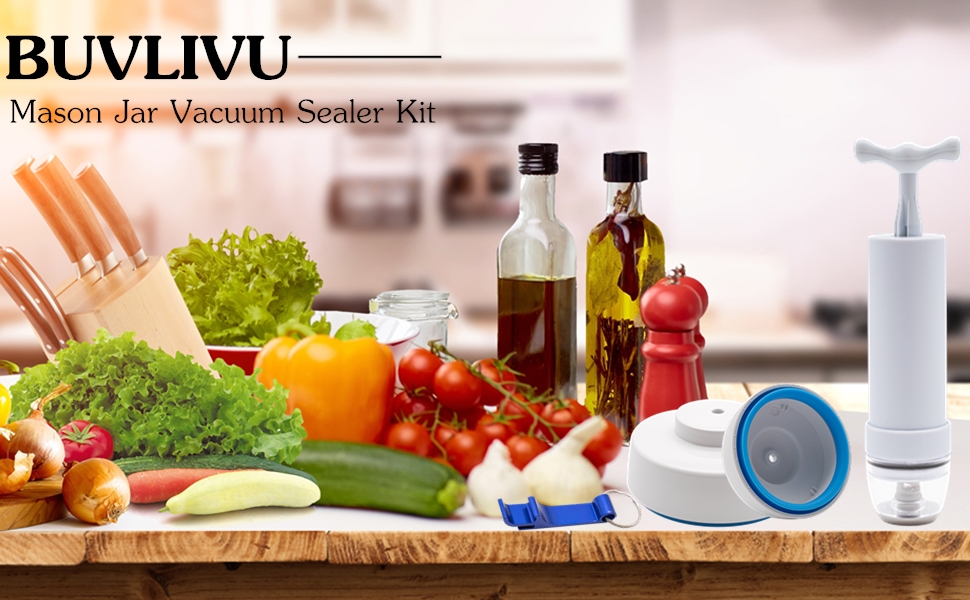 Mason Jar Vacuum Sealer Kit