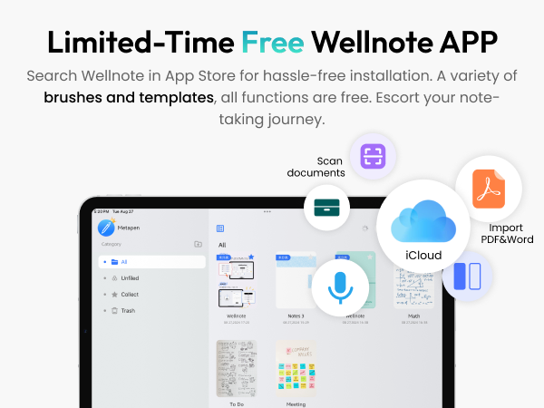 Take notes in Wellnote