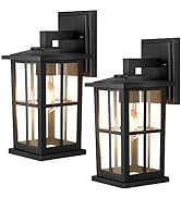 BesLowe 2-Pack Outdoor Light Fixtures Wall Mount, Waterproof Exterior Wall Lanterns Porch Lights,...