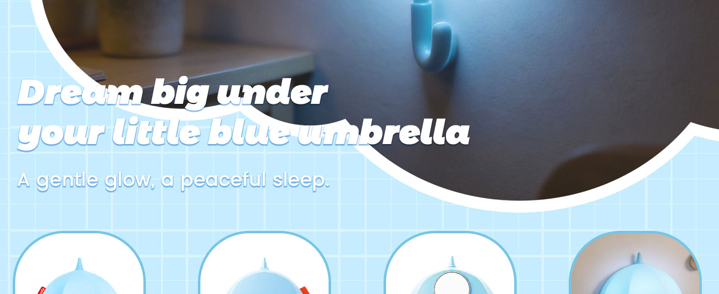 little blue umbrella