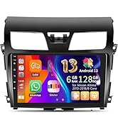 [6G+128G] Android 13 Car Stereo for Nissan Altima 2013-2018 with Wireless CarPlay Android Auto,10...