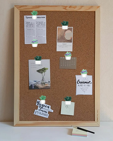 20 Pieces Cute Succulent Plants Decorative Push Pins Colorful Floret Thumbtacks for Photo Wall