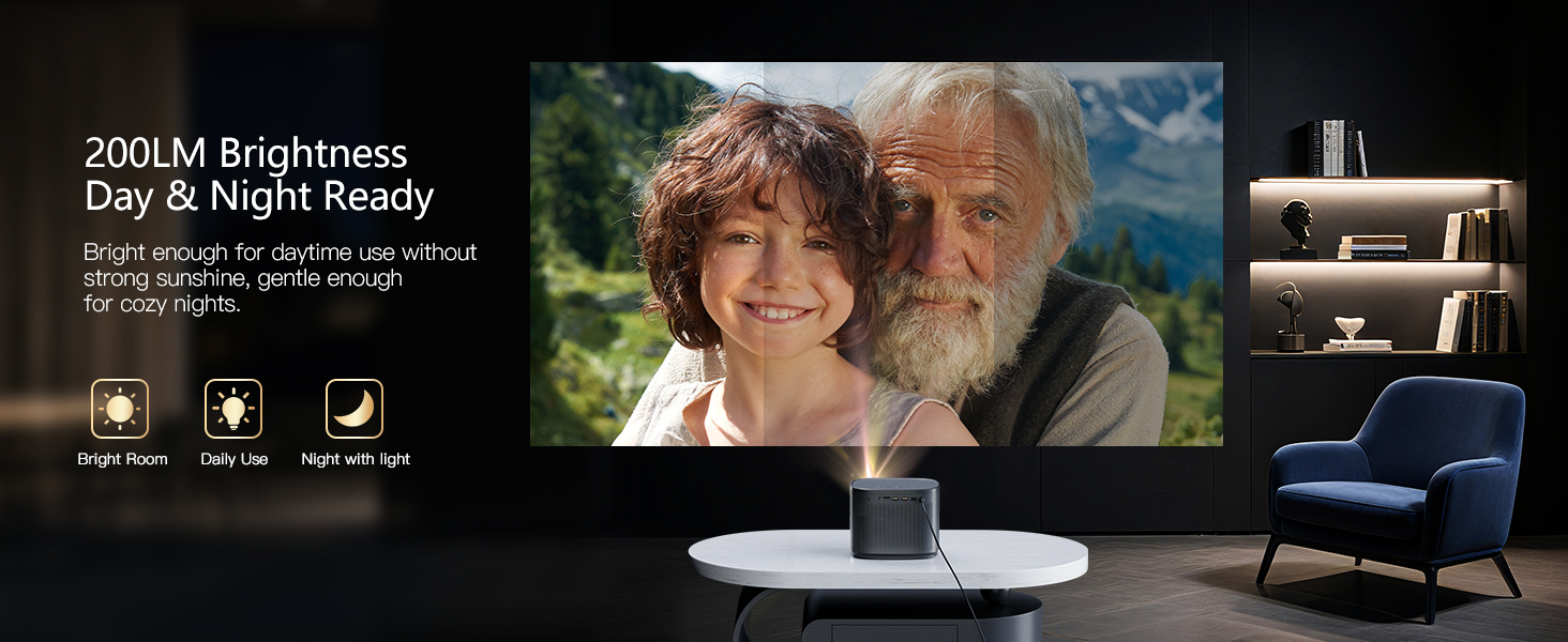 projector 1080p HD home theater outdoor movie portable projectors mini small video projector