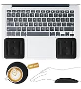 VAGAU Wrist Rests for Laptop, Laptop Wrist Support for Keyboard and Mouse, Ergonomic Memory Foam ...