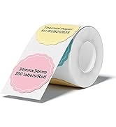 NIIMBOT Label Maker Tape B1 Label Paper Compatible for NIIMBOT B3S B21, Thermal Sticker Paper 34×...