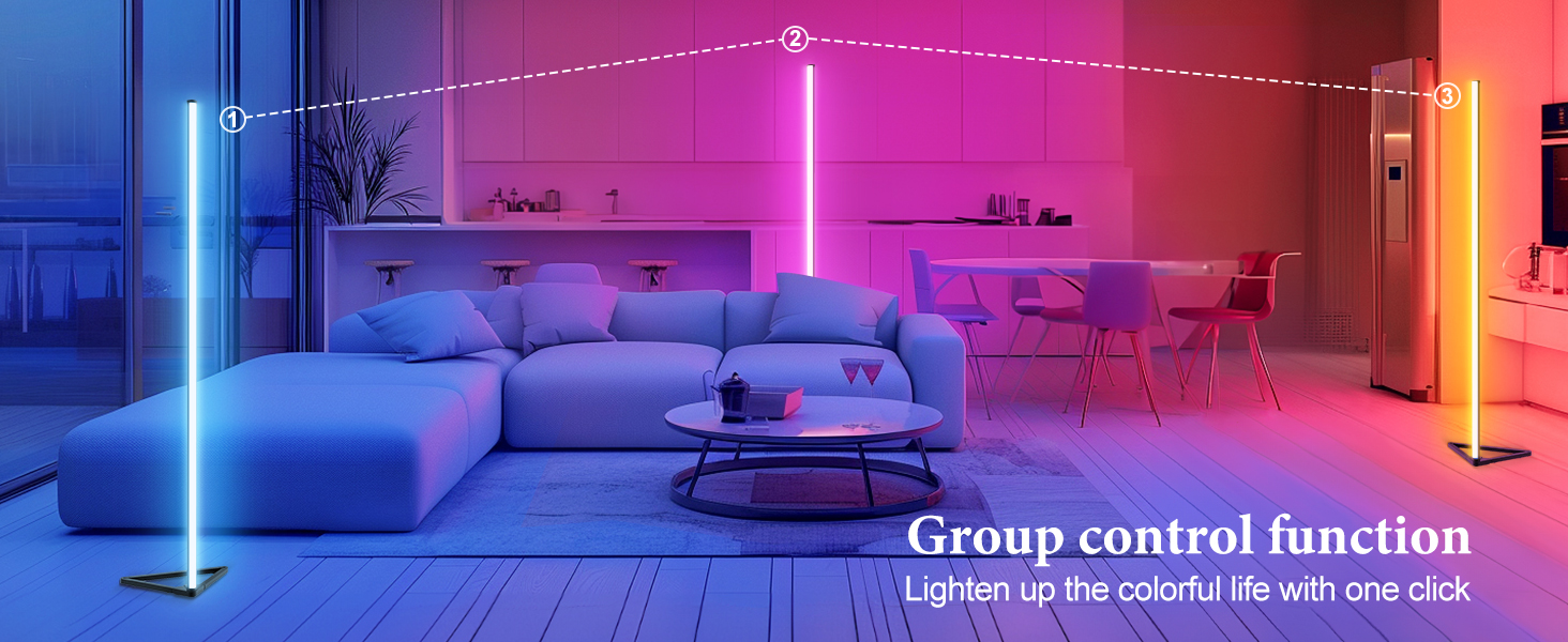 Group control function,Lighten up the colorful life with one click