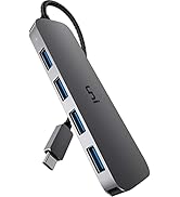 uni USB C to USB Hub Multiport Adapter, Aluminum 4 Ports USB C Splitter for Laptop, Slim Thunderb...