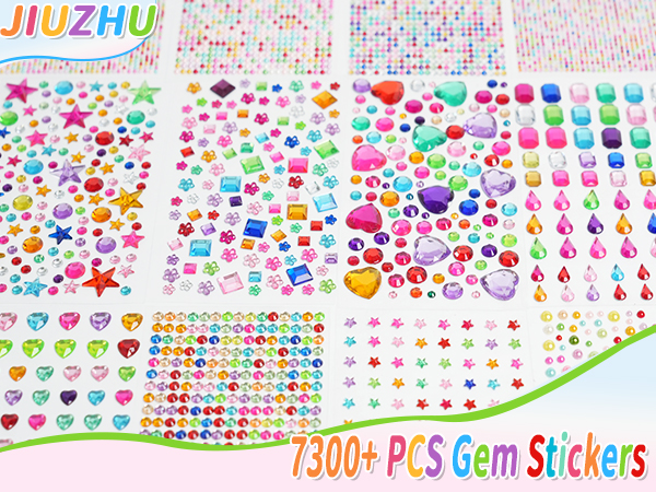 7300+ gems stickers