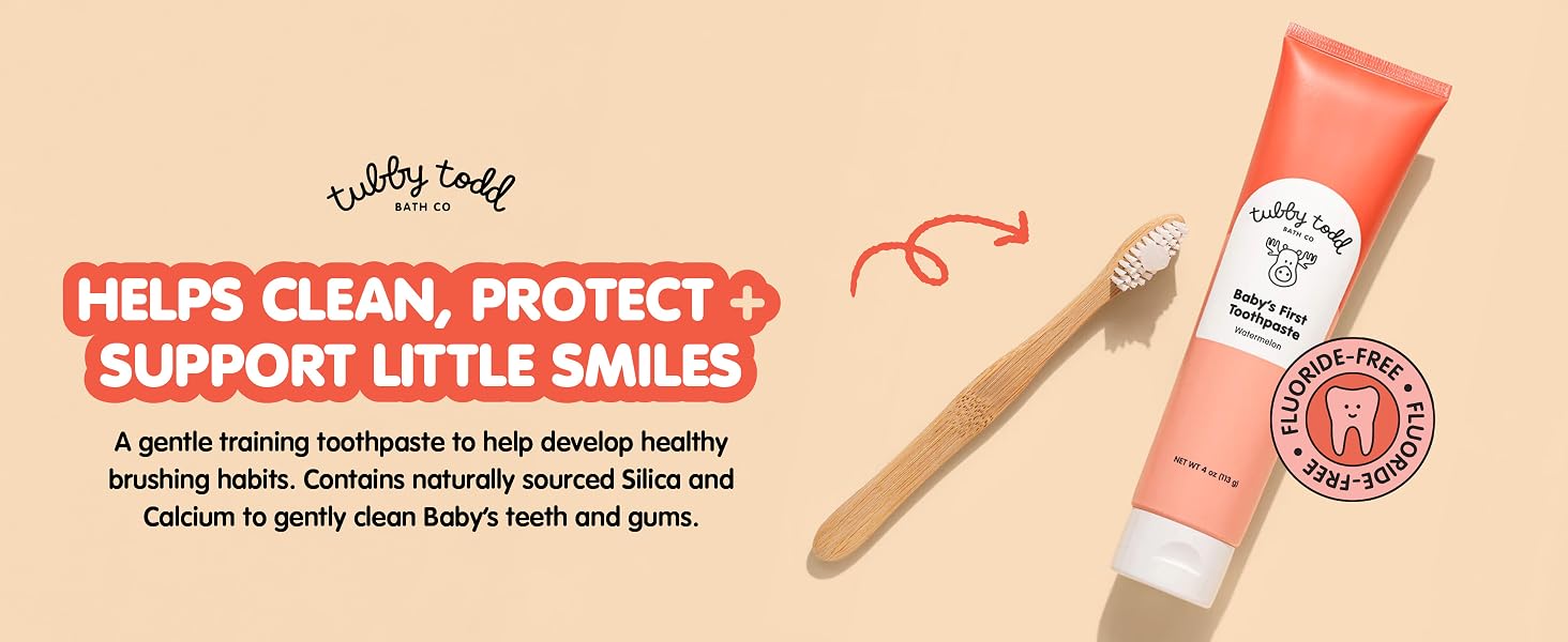 Helps clean, protect + support little smiles