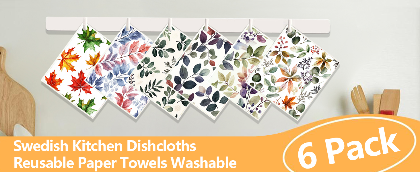 Reusable Kitchen Swedish DishCloths