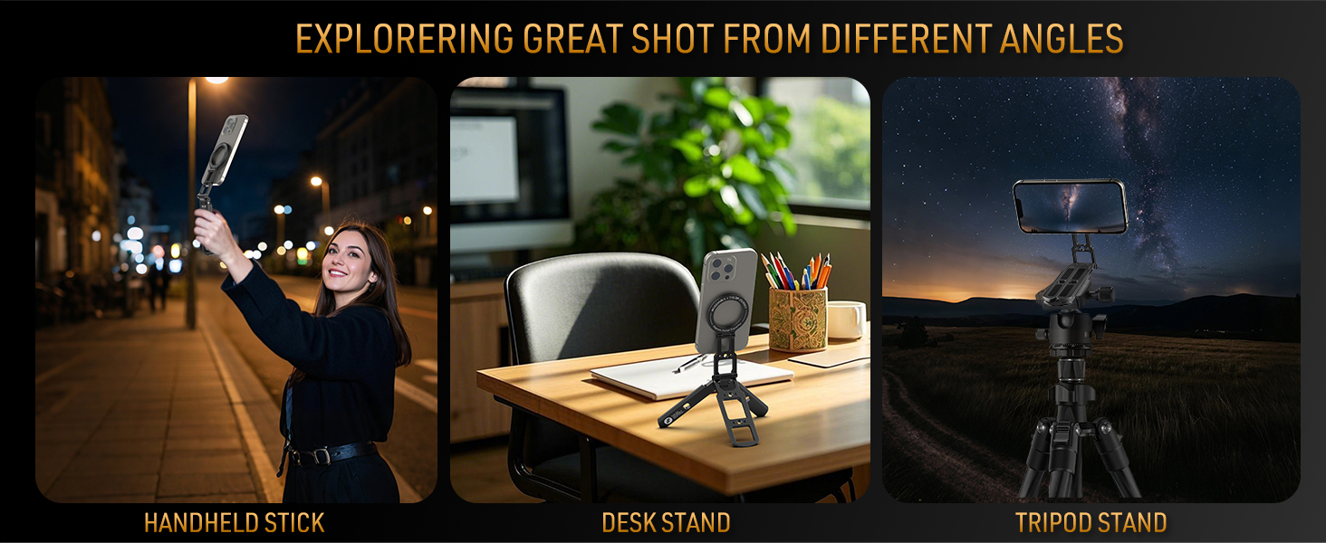 Dual Magnetic Phone Tripod