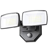 Onforu 32w 3200LM Dusk to Dawn Outdoor Lighting,6500K Dual-Head Flood Light Outdoor with Photocel...