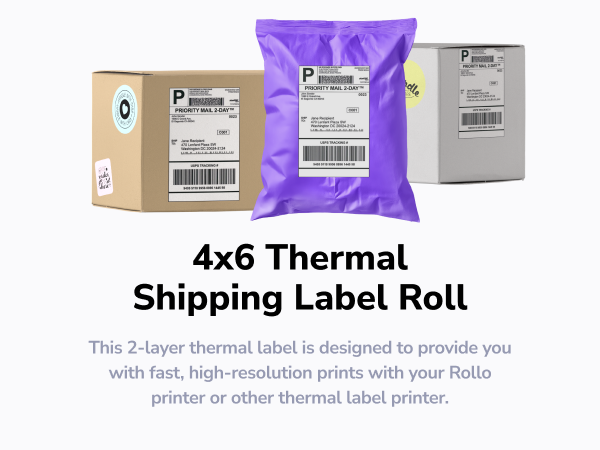 4x6 thermal labels shipping labels 4 x 6 roll address paper 46 package ecommerce essential