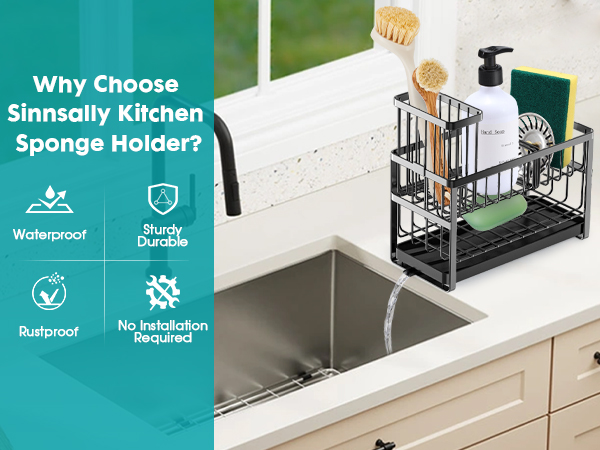 dish sponge holder caddy sink cradle brush holder kitchen decor and accessories 