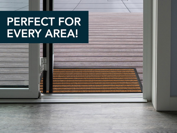 Low profile door mat ubdyo