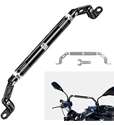 BRCOVAN Motorcycle Cross Bar Fit M10 & M8 Rear-View Mirror Screw, Aluminum Alloy Motorcycle Handl...