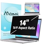 360° Privacy Screen for Laptop 14 Inch 16:9, 4 Way Computer Monitor Privacy Shield, Anti Glare Bl...